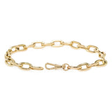 Zoe Chicco gold link bracelet, front view