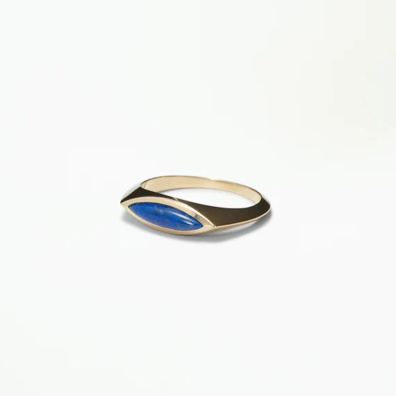 Wwake Eye Signet Ring, Lapis – LAPIS
