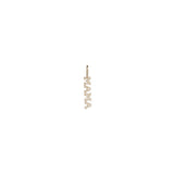 Zoe Chicco white gold mama text charm, front view