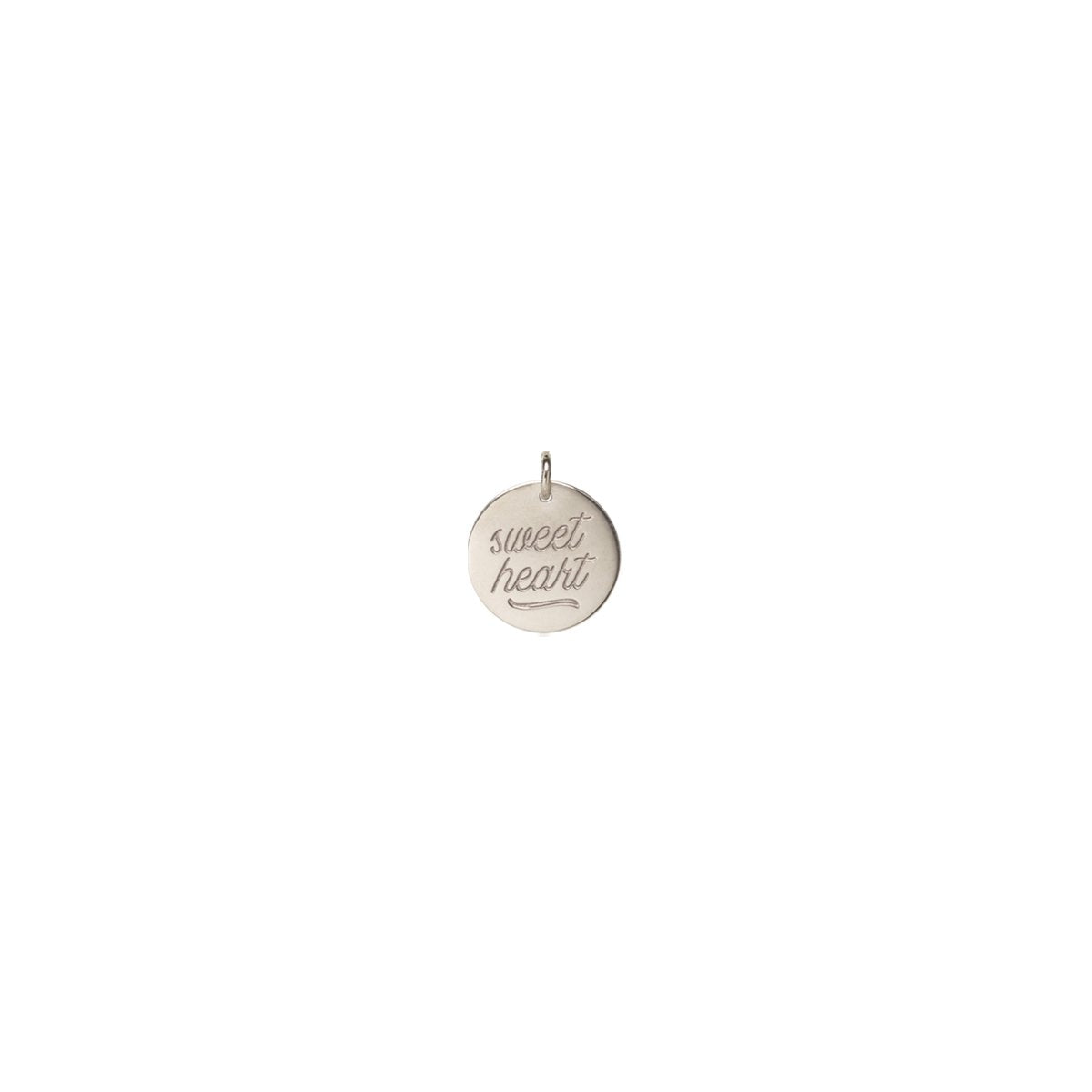 Zoe Chicco | Amore "Sweetheart" Engraved Medallion Disc Charm