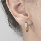 Ruth Tomlinson | Double Beaded Gold Hoop Earrings