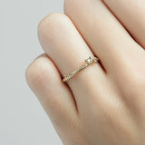 Asymmetric Diamond Band with Granules