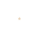 Zoe Chicco gold star stud earrings with diamonds, front view