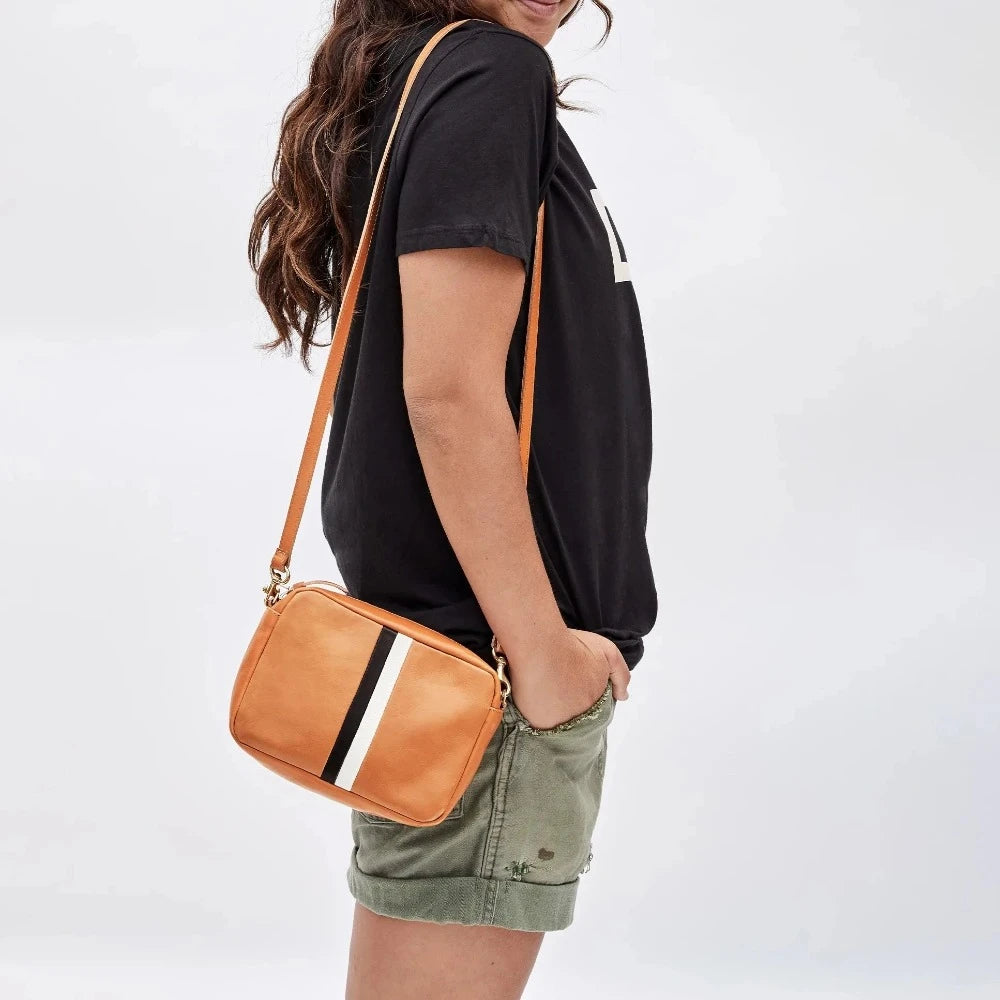 Midi Sac, Natural with Rustic Nappa Desert Inlay