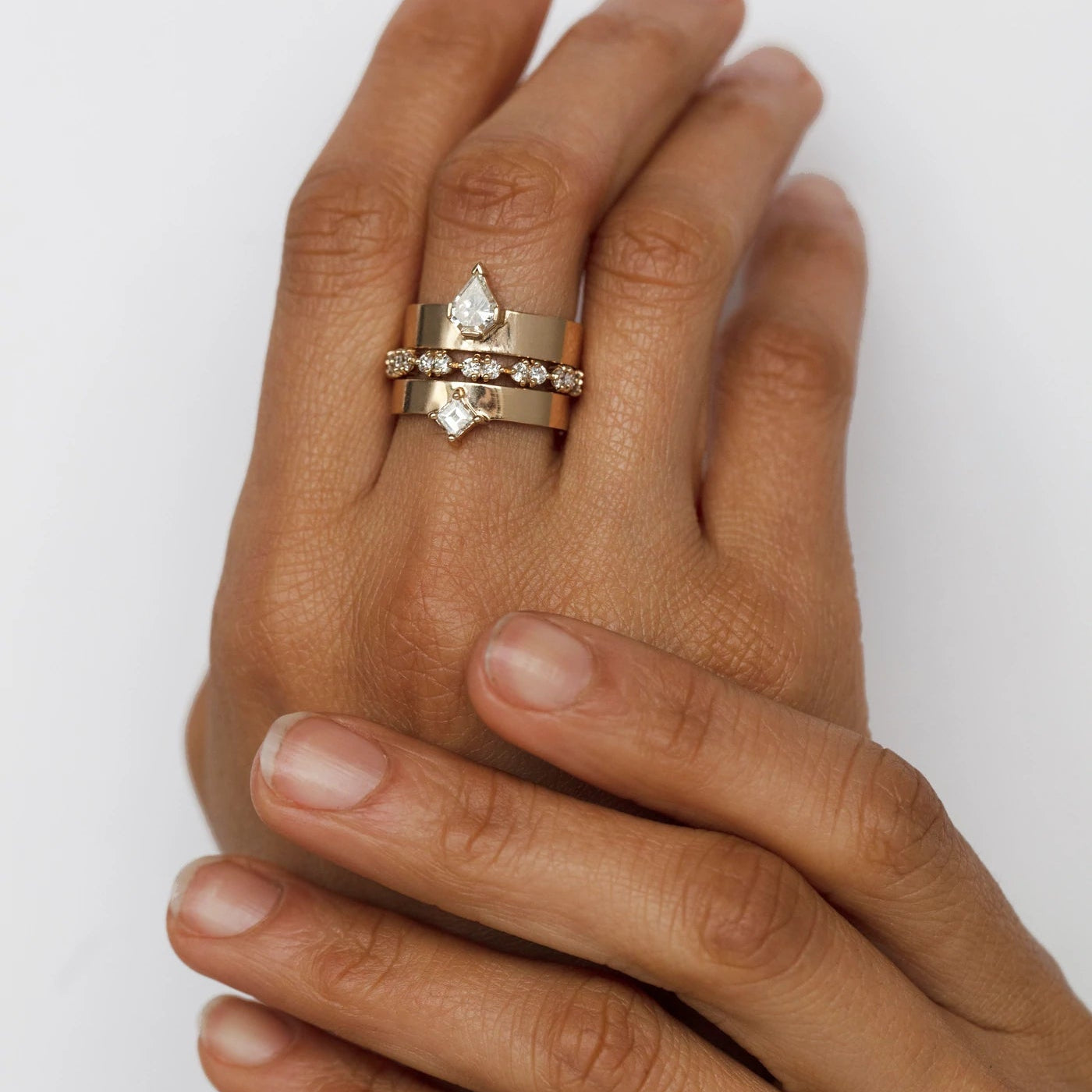 Pathways Diamond Eternity Demi-Paired Band