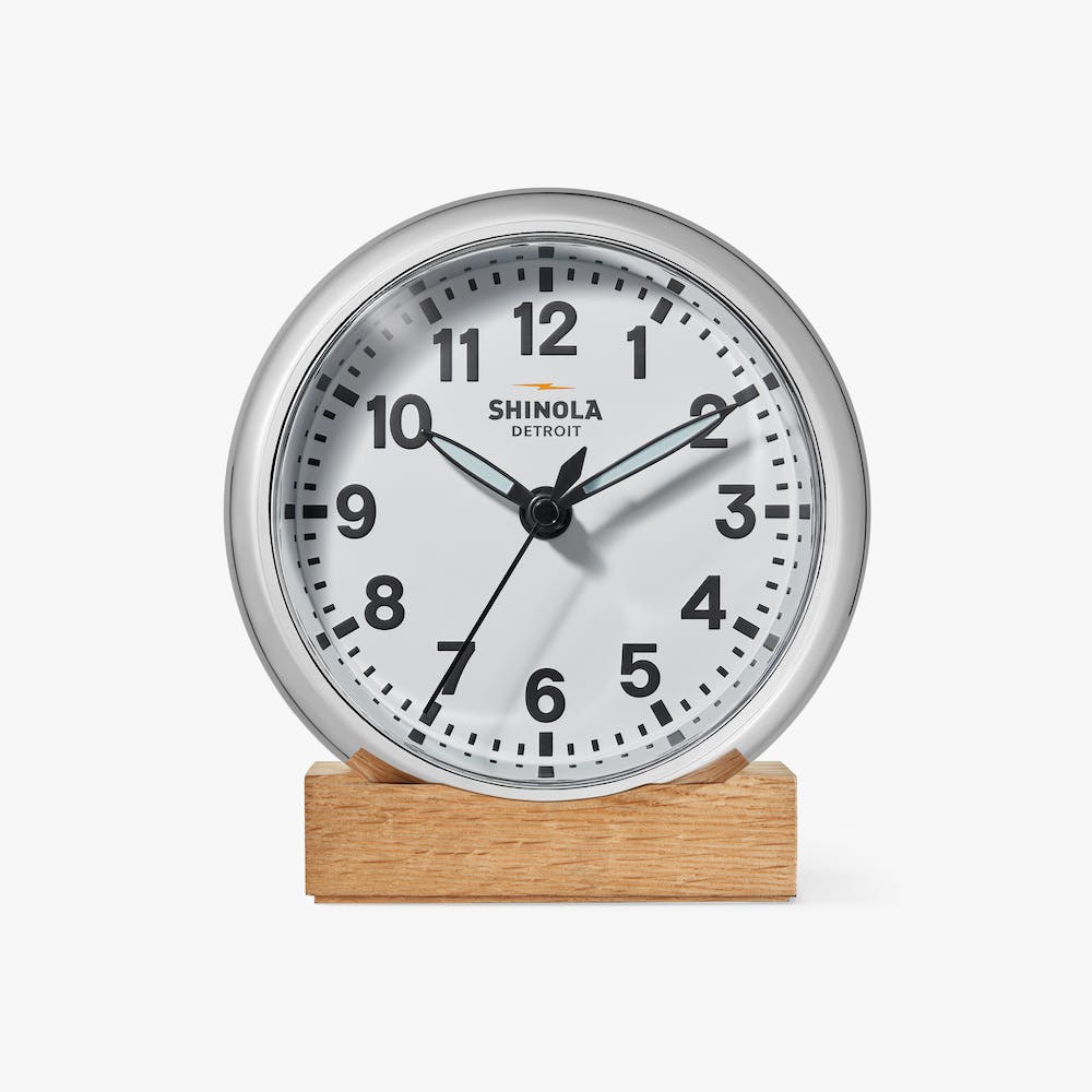 Shinola | The Runwell 6” Desk Clock