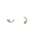 Wwake | Offset Opal Arc Stud Earring (Single)