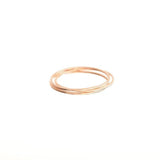A few thin gold bands grouped together.