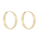 Skinny Tire Hoop Earrings