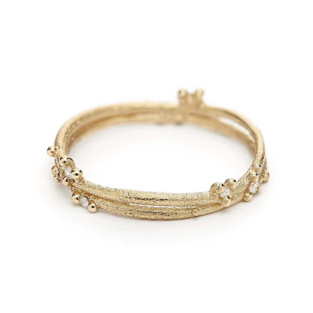 Ruth Tomlinson | White Diamond Encrusted Wrap Band
