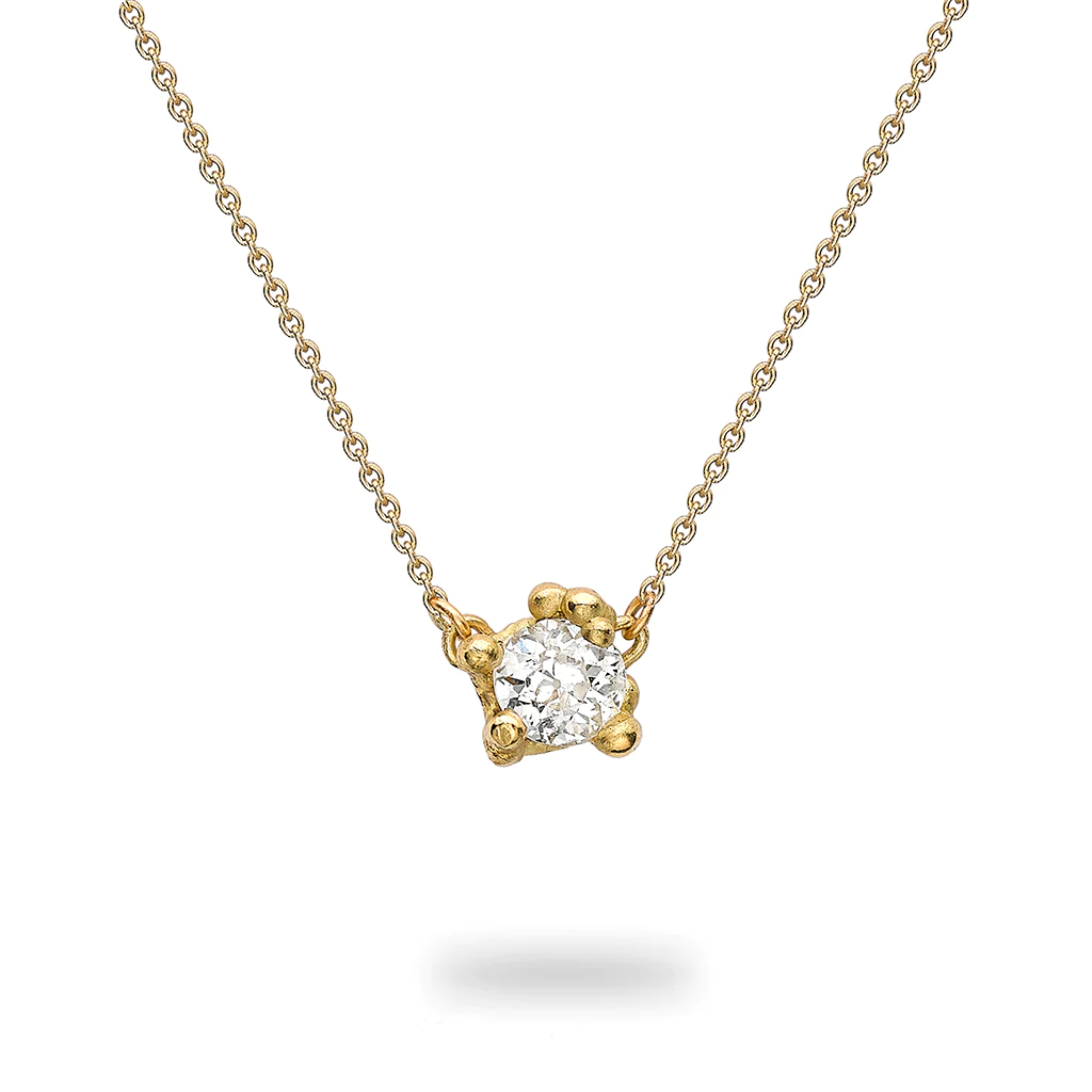 Ruth Tomlinson | Solitaire Antique Diamond Necklace