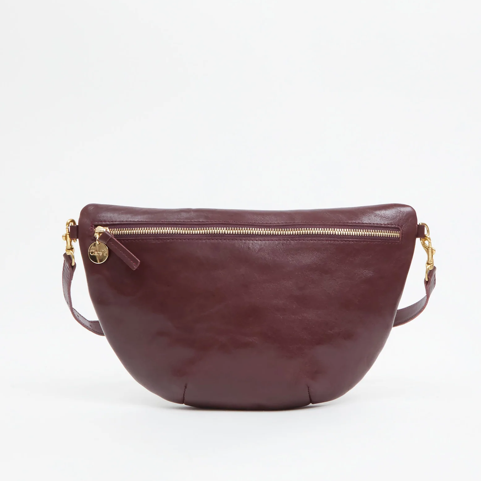 Clare V. Two Tone Fanny Pack - Navy/Blood Orange