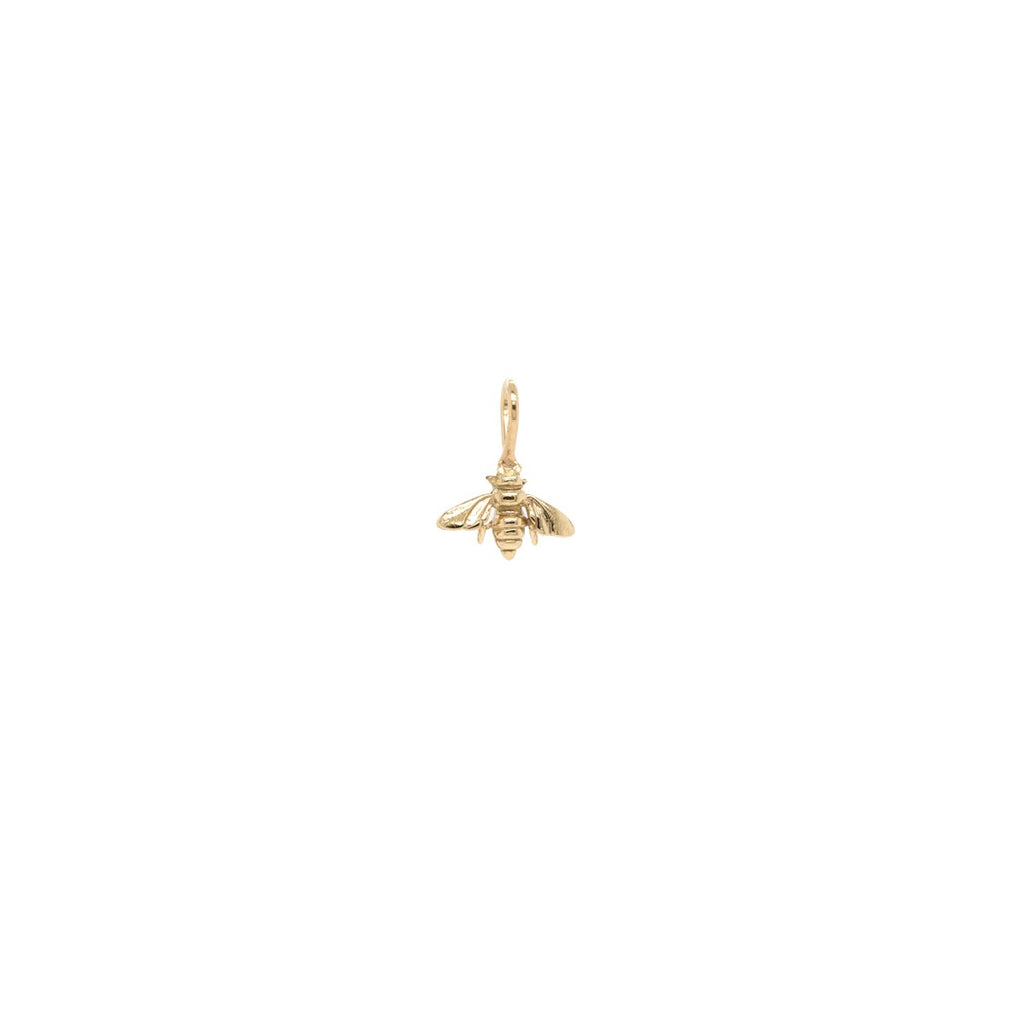 Zoe Chicco gold bumble bee charm, front view