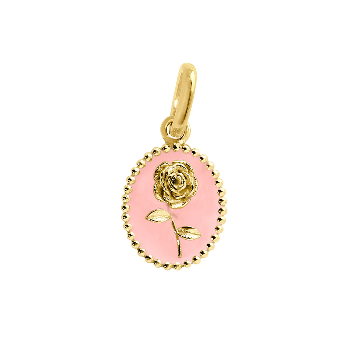 Baby Pink Rose Charm